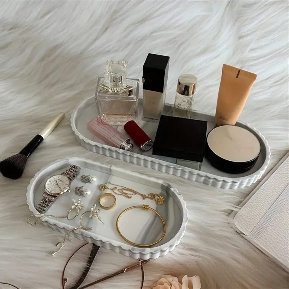 Perfume Fragrance Machine - Vassoio ovale monopezzo per il bagno,