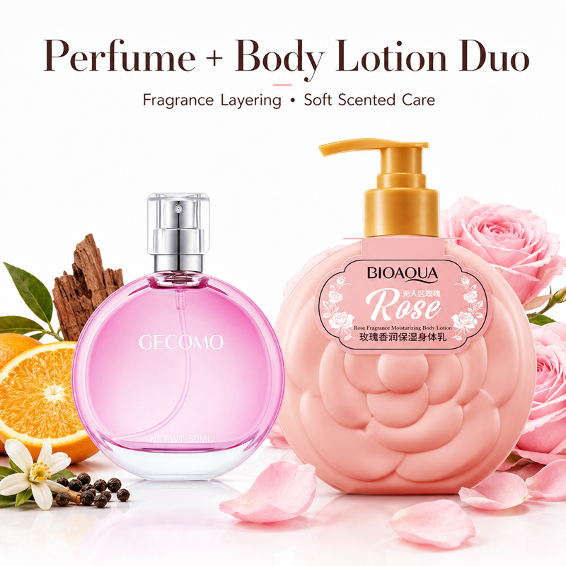 Set Profumo Donna GECOMO 50ml  - Perfume Fragrance Body Lotion recensione e prezzo