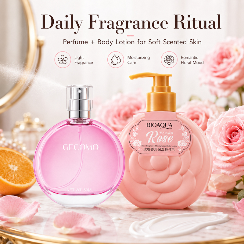 Set Profumo Donna GECOMO 50ml  - Perfume Fragrance Body Lotion recensione e prezzo